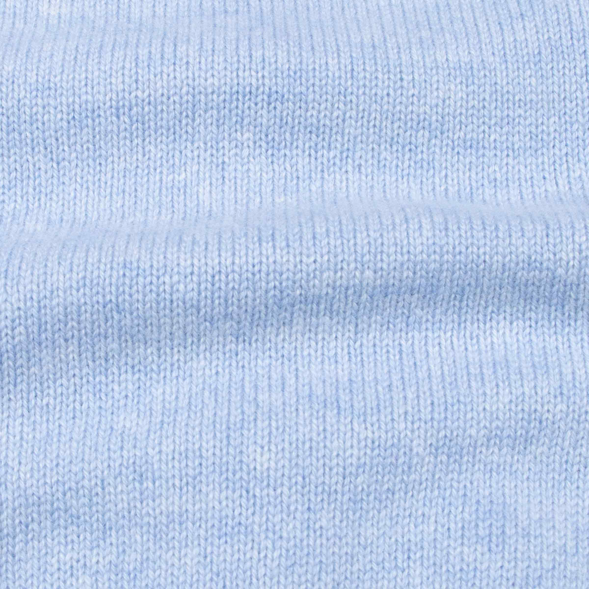 The Barra 4ply Full Zip Cashmere Cardigan - Atollo Blue / White Undyed CASHMERE Robert Old