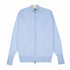 Robert Old - The Barra 4ply Full Zip Cashmere Cardigan - Atollo Blue / White Undyed CASHMERE Robert Old