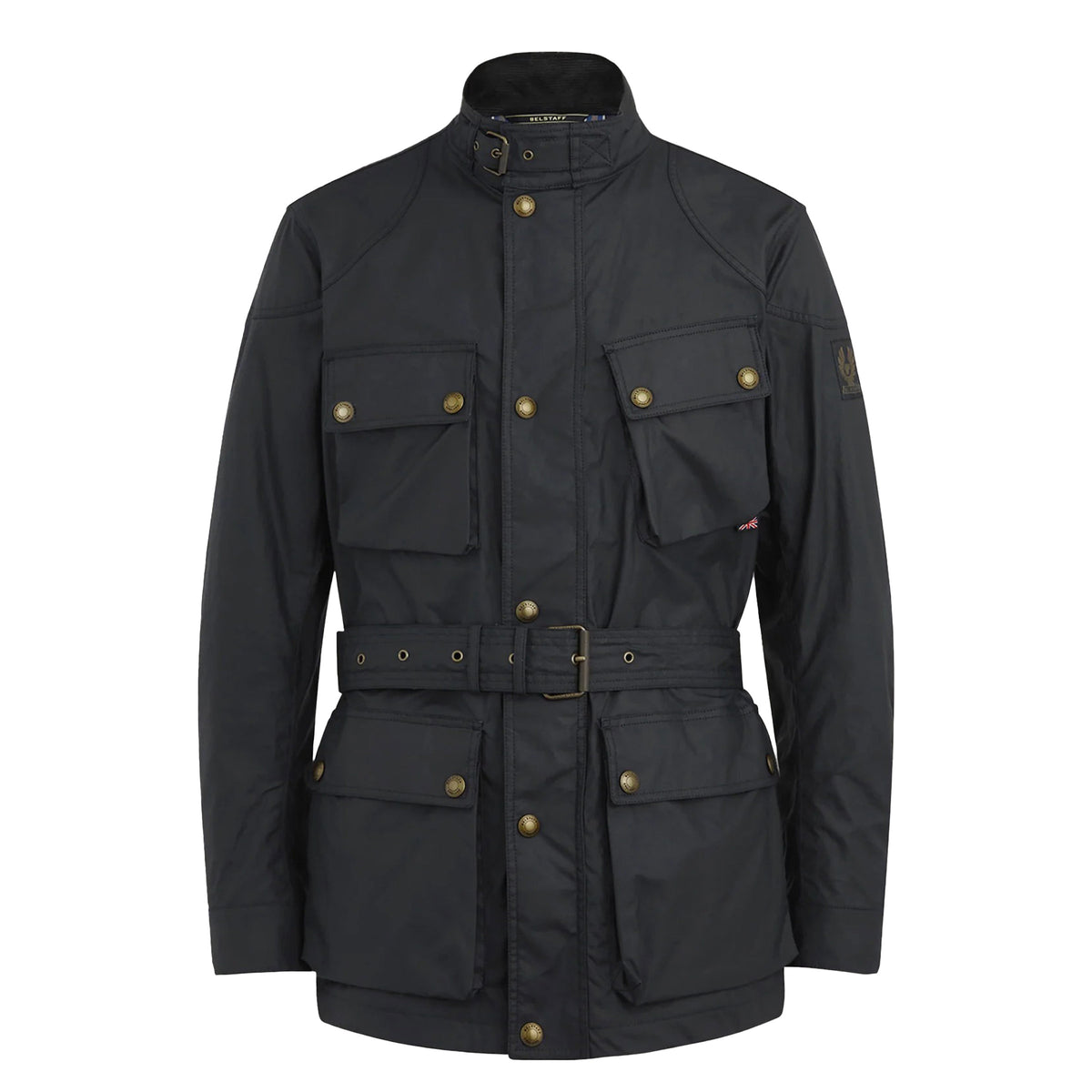Belstaff - Black Trialmaster Waxed Cotton Jacket BLOUSONS Belstaff