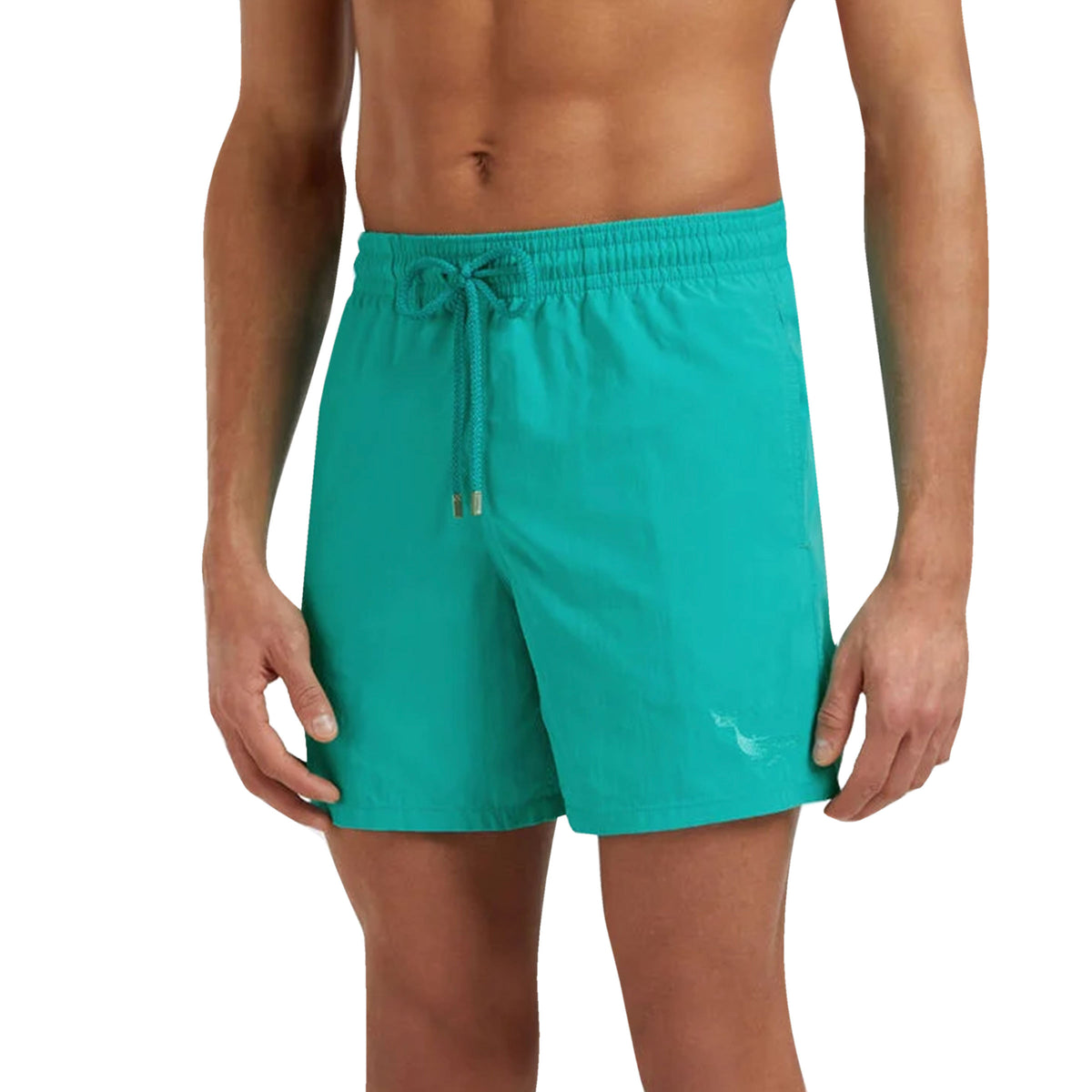 Vilebrequin - Disco Green 'Moorea' Water-reactive Whales Swim Shorts SWIMWEAR Vilebrequin