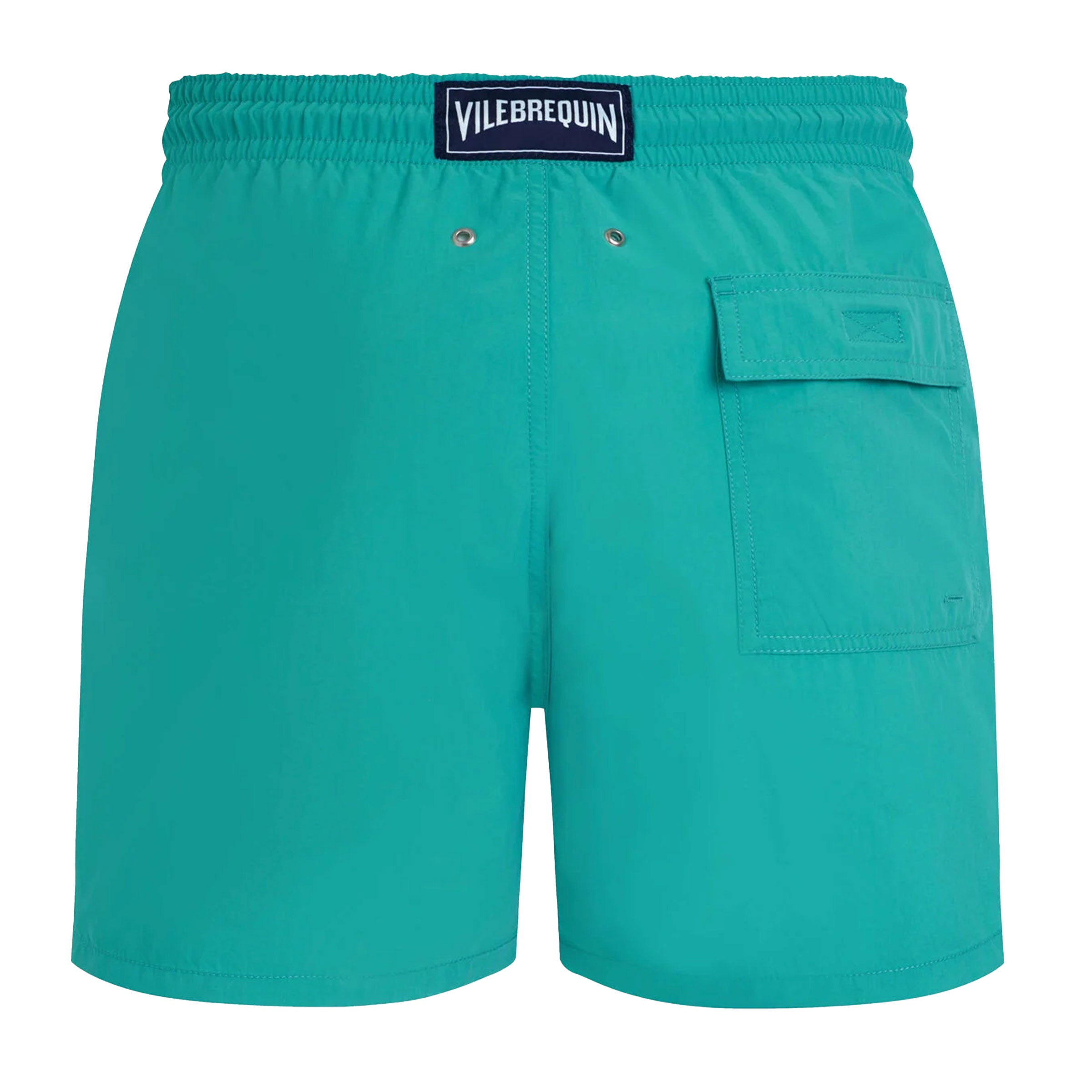 Vilebrequin - Disco Green 'Moorea' Water-reactive Whales Swim Shorts SWIMWEAR Vilebrequin