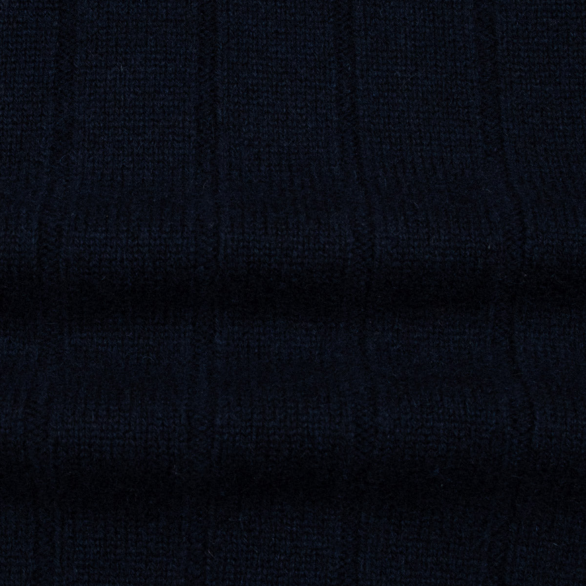 Robert Old - The Wellington Cashmere Ribbed Zip Neck Sweater - Nero Navy / Charcoal CASHMERE Robert Old