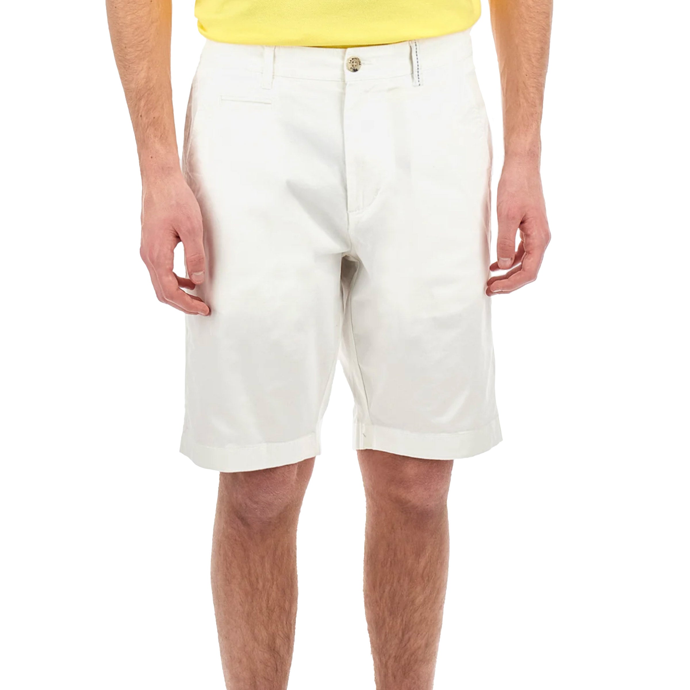 La Martina - White Vardan Regular Fit Cotton Twill Chino Shorts SHORTS La Martina