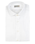 White Italian Linen Slim Fit Long Sleeve Shirt