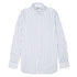 Robert Old - White and Blue Stripe Italian Cotton Long Sleeve Shirt L/S SHIRTS Robert Old