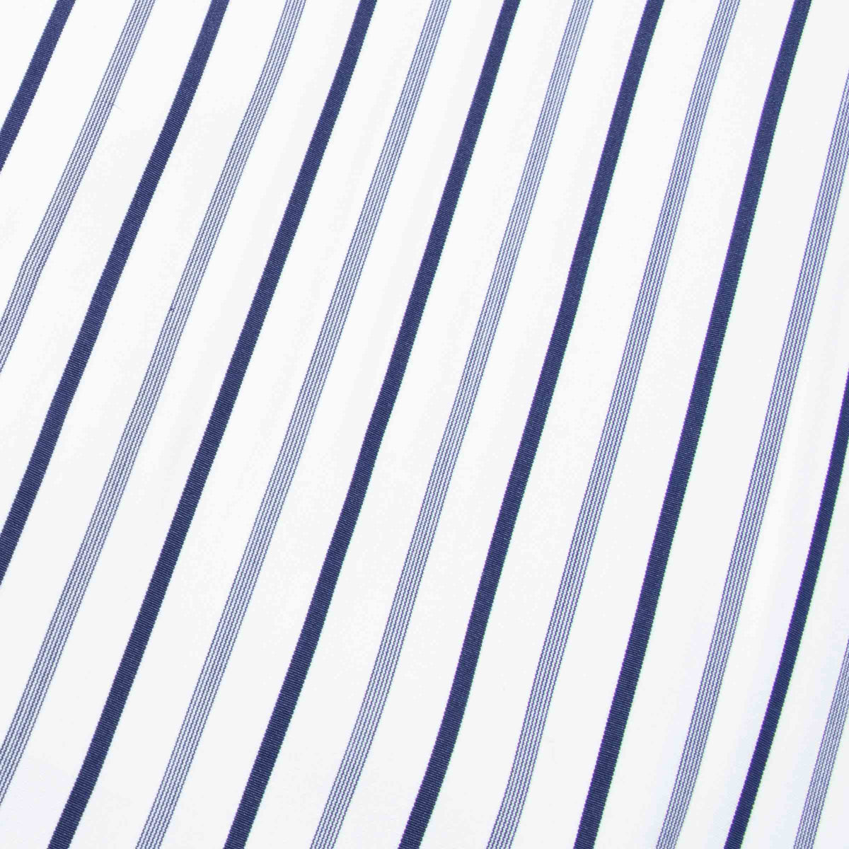 White and Blue Stripe Italian Cotton Long Sleeve Shirt L/S SHIRTS Robert Old