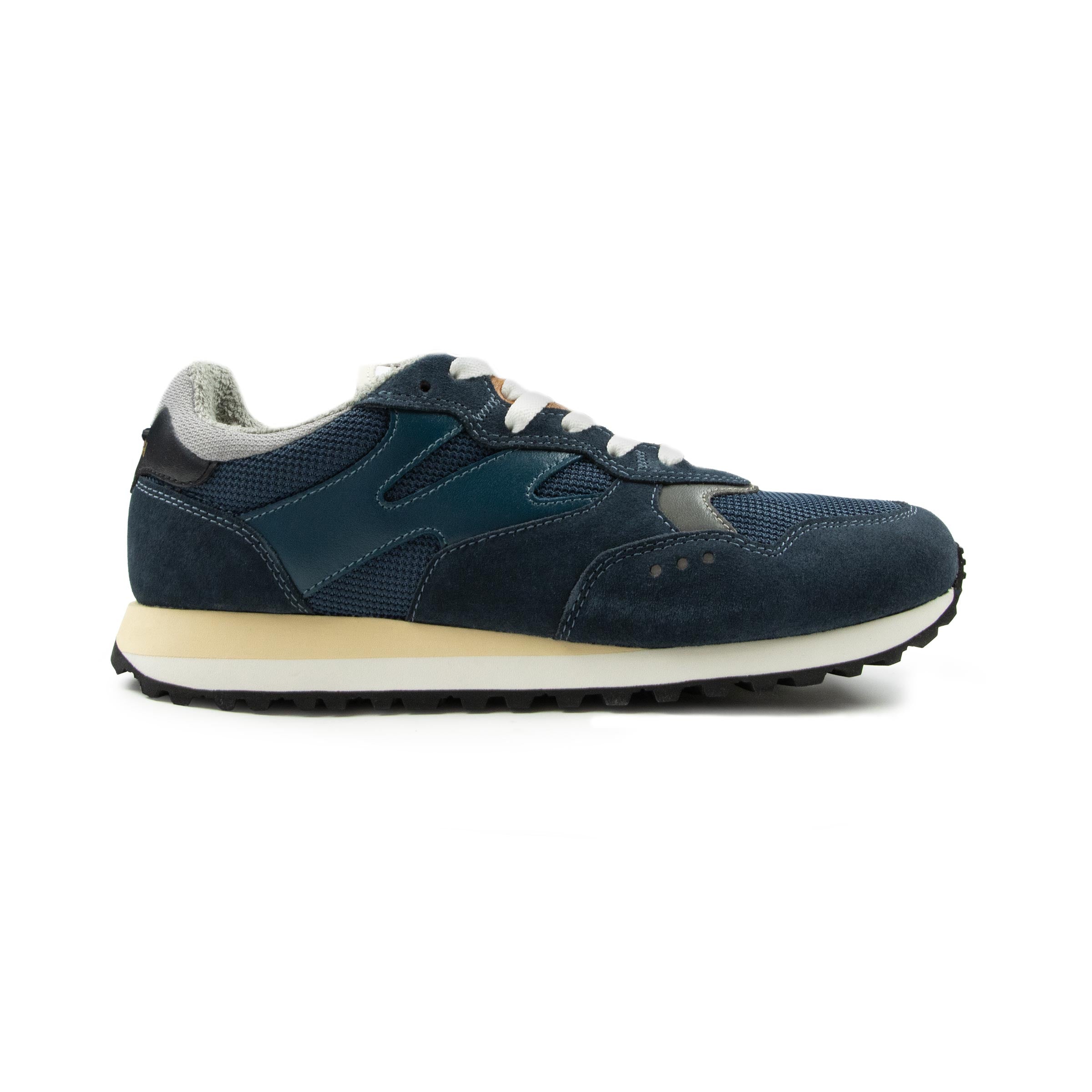 Woolrich - Navy Gravel Sneakers in Nylon with Suede Inserts SHOES WOOLRICH