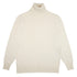 White Undyed Portree 4ply Roll Neck Cashmere Sweater CASHMERE Robert Old