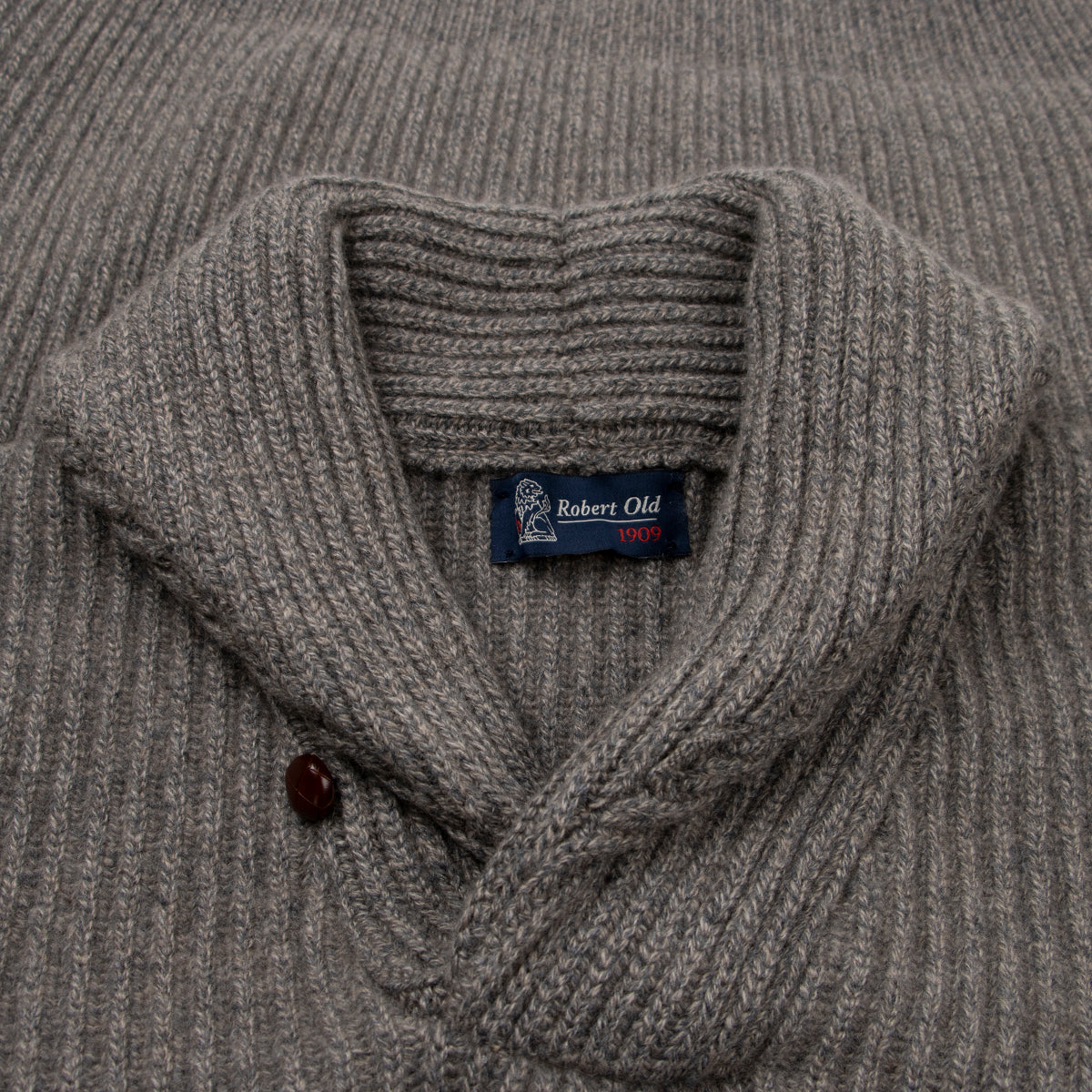 Stoneage Derby Torridon 8Ply Cashmere Shawl Collar Pullover CASHMERE Robert Old