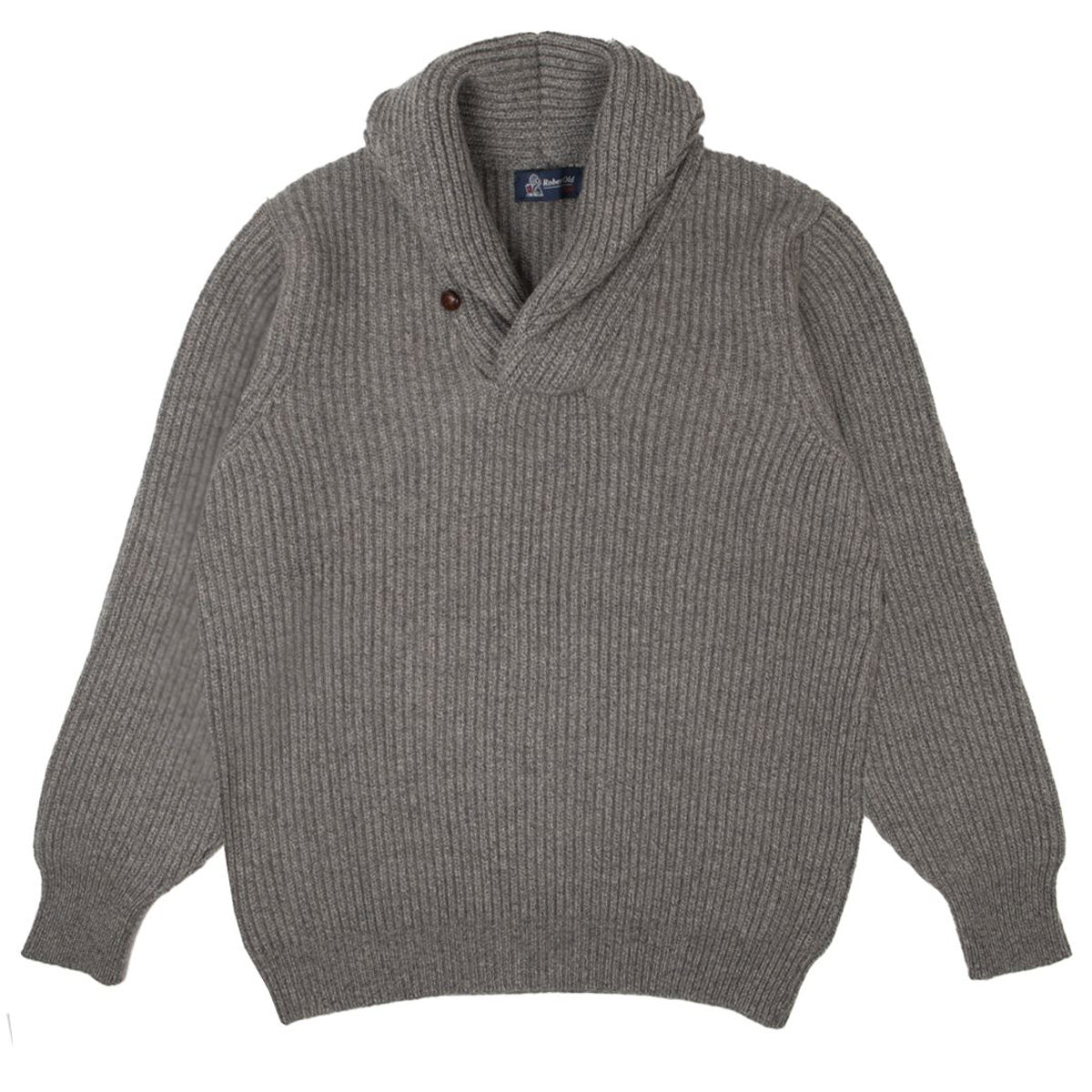 Stoneage Derby Torridon 8Ply Cashmere Shawl Collar Pullover CASHMERE Robert Old
