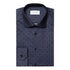 Eton - Navy Double E Logo Fine Print Twill Shirt L/S SHIRTS Eton