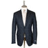 Navy Overcheck Wool & Cashmere Jacket JACKETS Robert Old