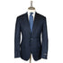 Navy Wool & Cashmere Windowpane Check Suit SUITS Robert Old