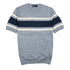 Blue Stripe Knitted T-Shirt KNITWEAR Robert Old