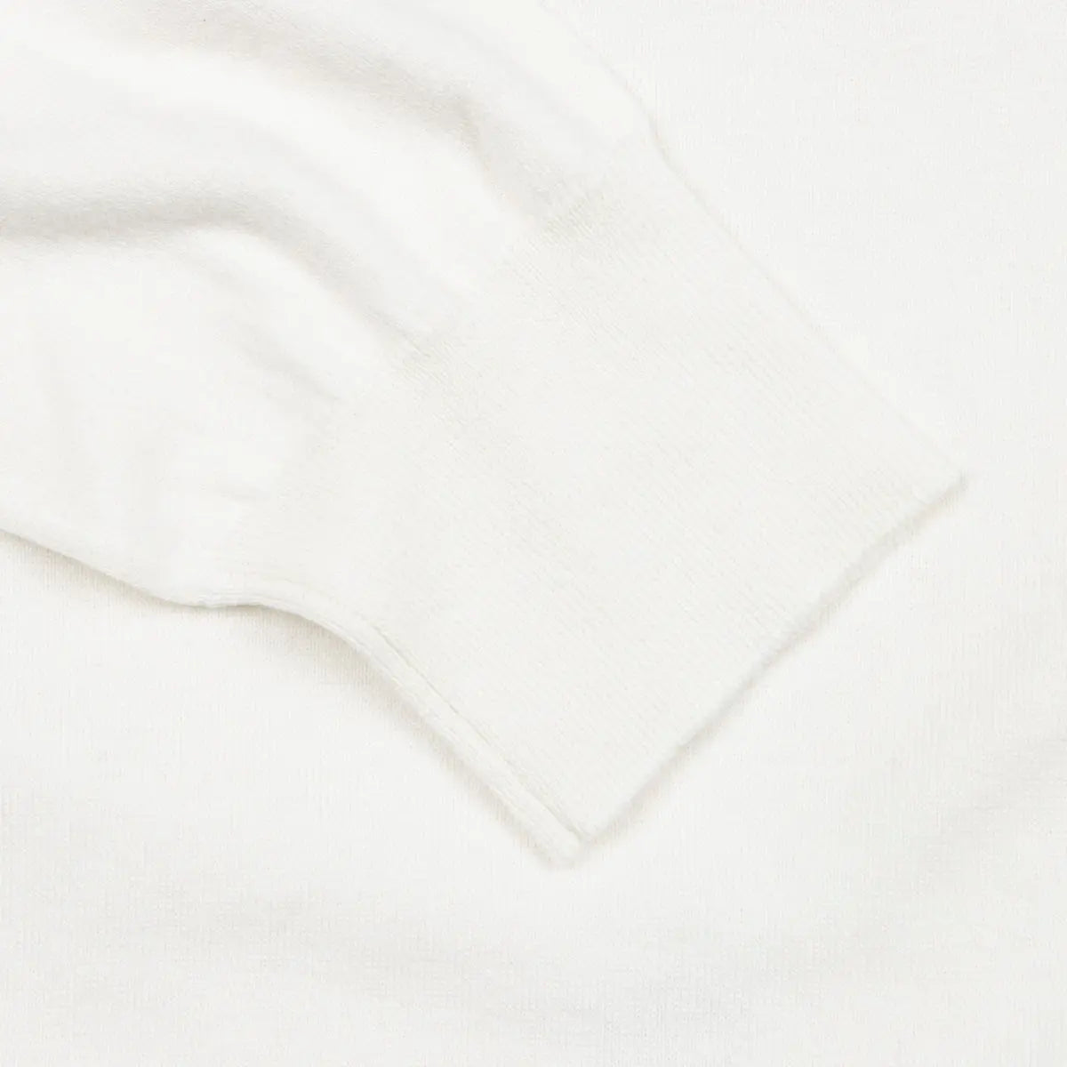 Cream Cashmere & Cotton Crewneck KNITWEAR Robert Old