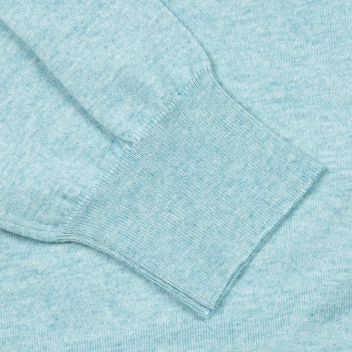Aqua Cashmere & Cotton Crewneck KNITWEAR Robert Old