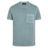 Belstaff - Steel Green Garment Dyed Cotton T-Shirt TEE SHIRTS Belstaff