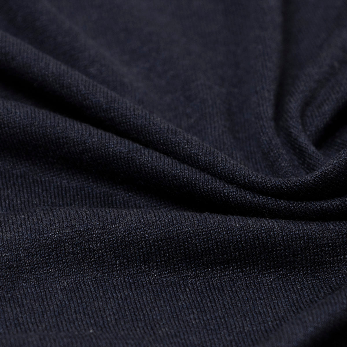 Navy 100% Silk Knit Lightweight T-Shirt KNITWEAR Robert Old