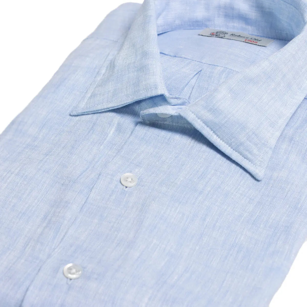 Sky Blue Linen Long Sleeve Shirt L/S SHIRTS Robert Old