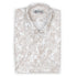 Beige Floral 100% Swiss Cotton Short Sleeve Shirt S/S SHIRTS Robert Old