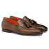 Santoni - Brown Polished Leather Tassel Loafer SHOES Santoni