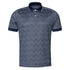 Eton - Navy Zigzag Jacquard Filo di Scozia Polo Shirt S/S POLOS Eton