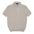 Beige Cotton Piqué Short Sleeve Polo Shirt S/S POLOS Robert Old