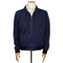 Indigo Perforated Suede Bomber Jacket LEATHERS Robert Old