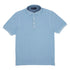 Light Blue 100% Cotton Short Sleeve Polo Shirt S/S POLOS Robert Old