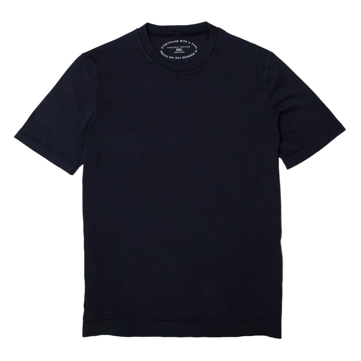 Fedeli - Navy 100% Organic Cotton Jersey T-Shirt TEE SHIRTS FEDELI