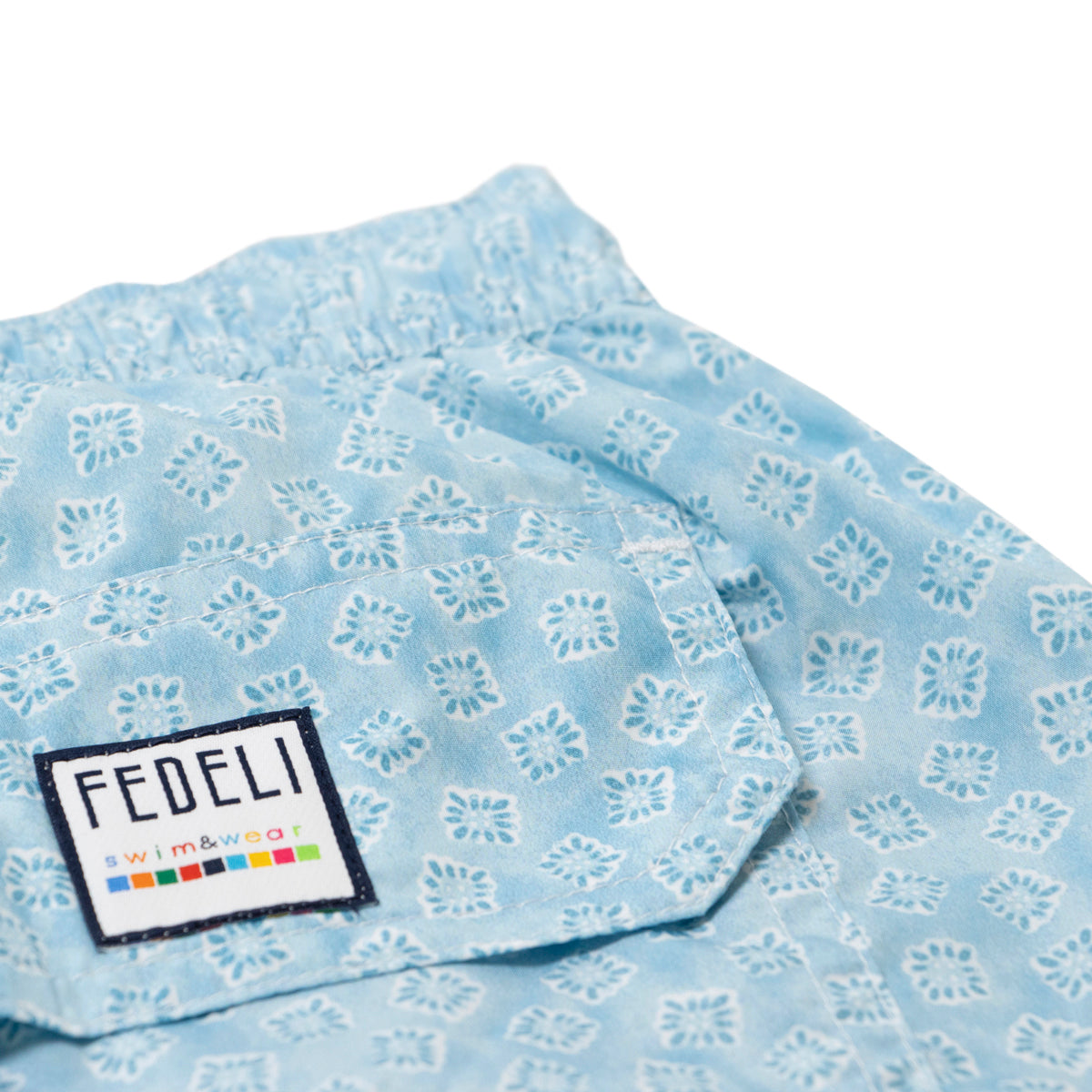 Fedeli - Blue 100% Recycled Polyester 'Madeira' Swim Shorts SWIMWEAR FEDELI