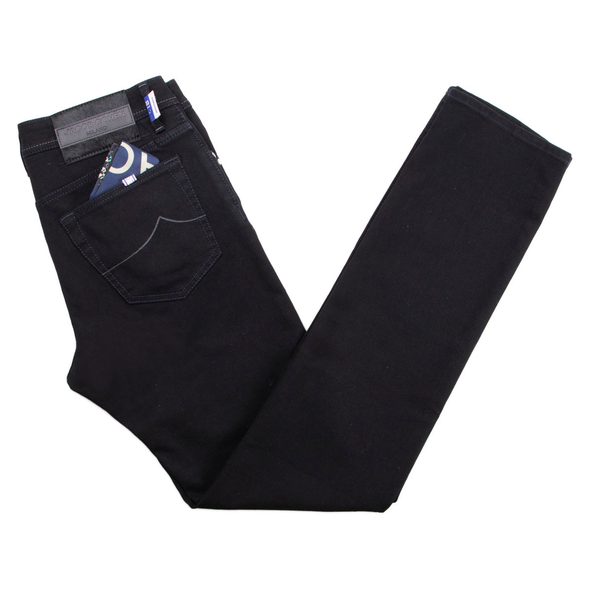 Jacob Cohen - Black Denim 'Bard' Stretch Slim Fit Jeans JEANS Jacob Cohen