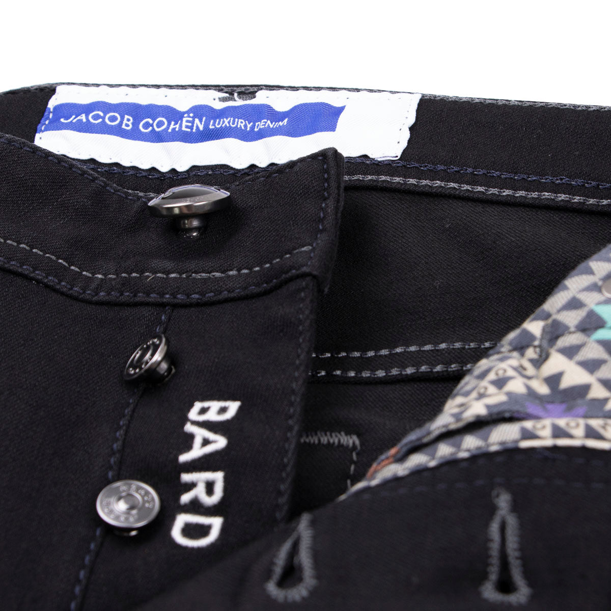 Jacob Cohen - Black Denim 'Bard' Stretch Slim Fit Jeans JEANS Jacob Cohen