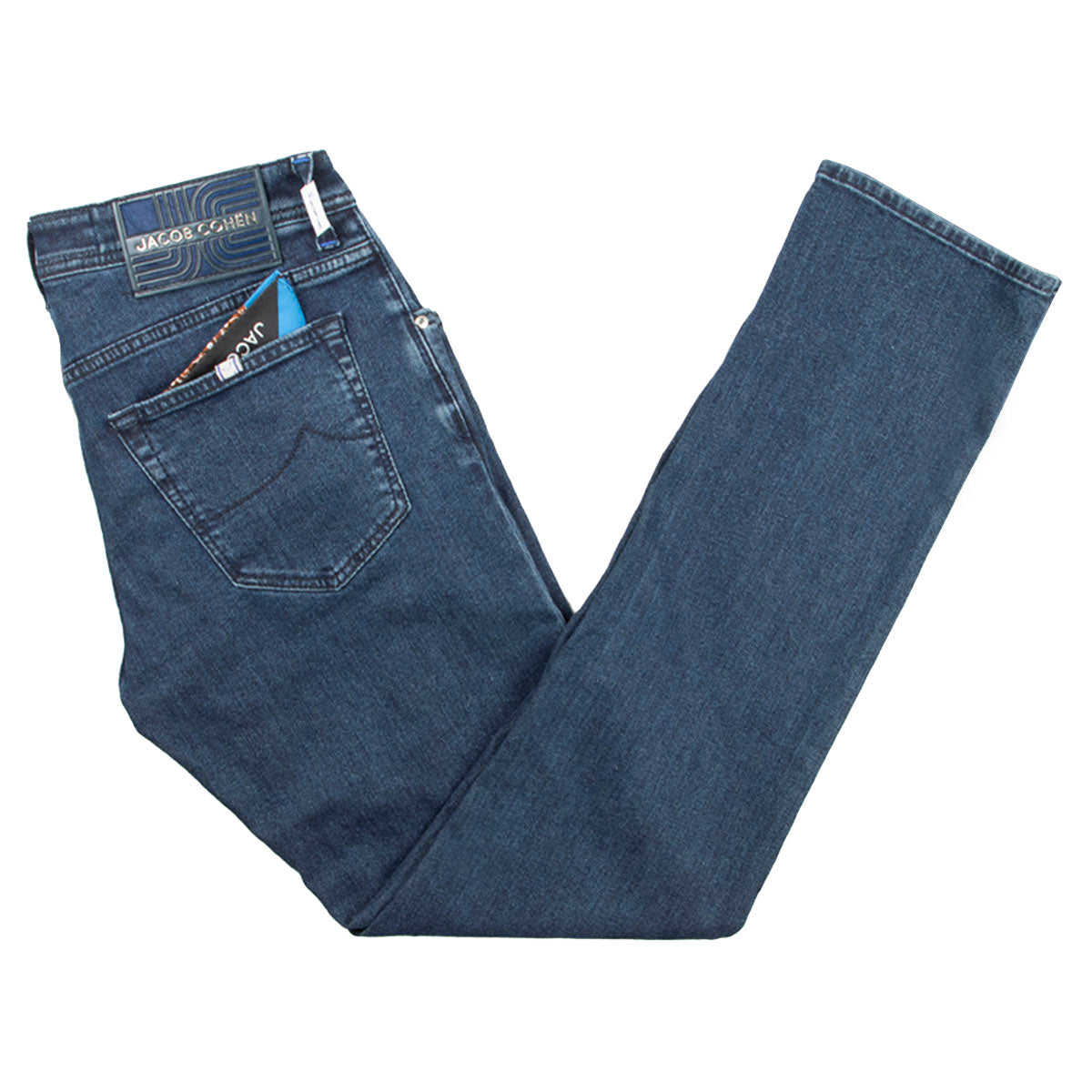 Jacob Cohen - Dark Navy 'Nick' Stretch Slim Fit Jeans JEANS Jacob Cohen