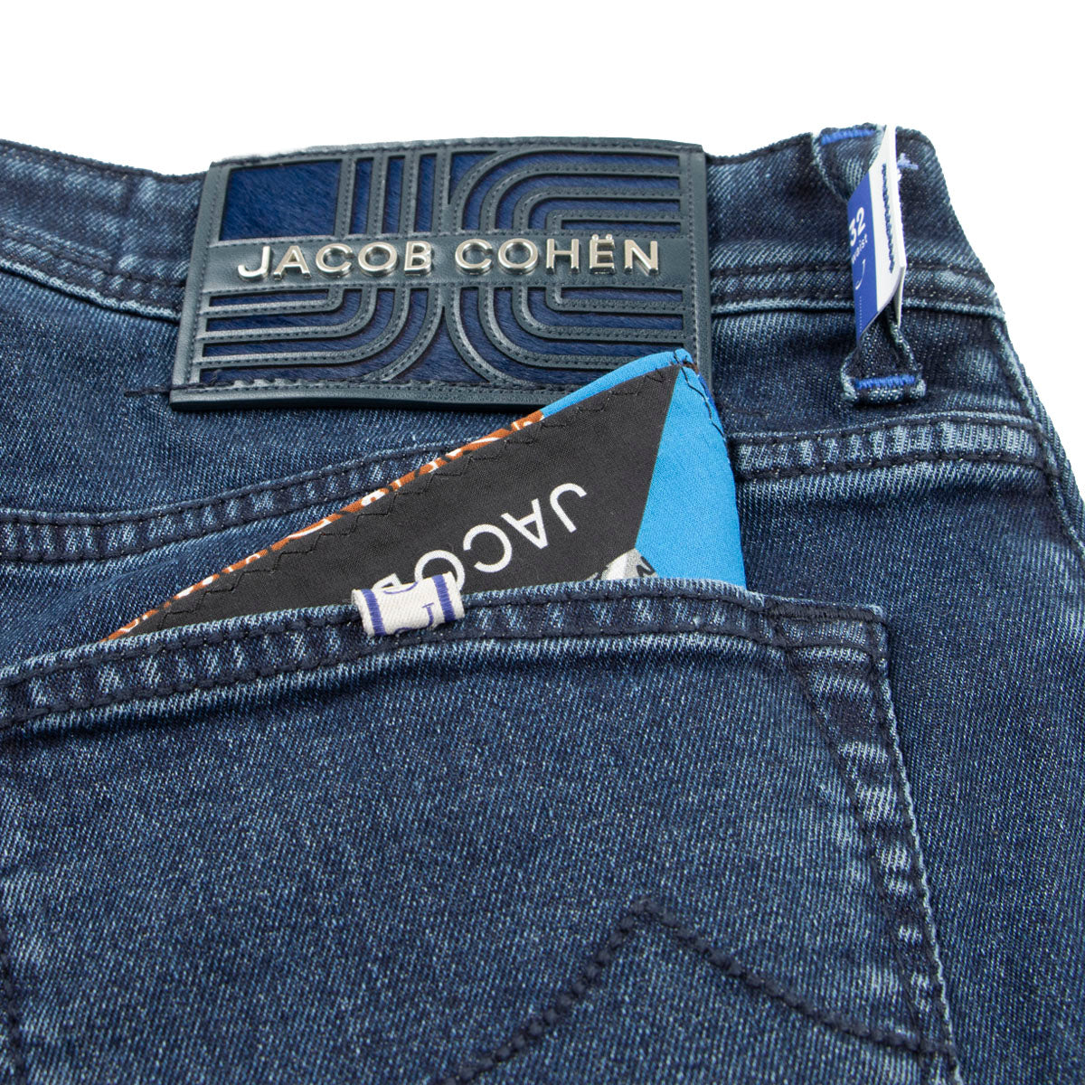 Jacob Cohen - Dark Navy 'Nick' Stretch Slim Fit Jeans JEANS Jacob Cohen