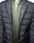 Moorer - Navy 'Zayn' Down-Filled Padded Coat BLOUSONS MooRER