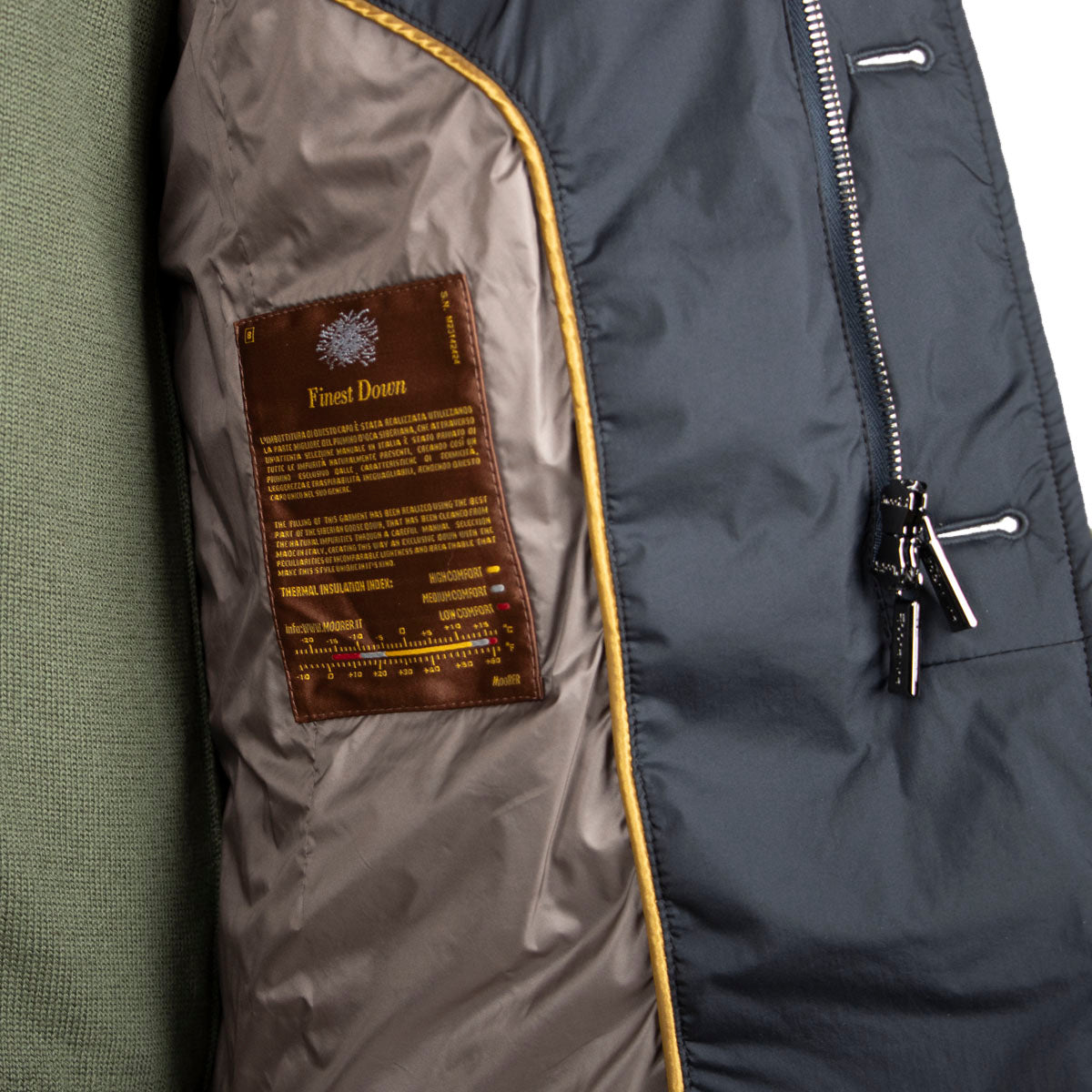 Moorer - Navy 'Zayn' Down-Filled Padded Coat BLOUSONS MooRER