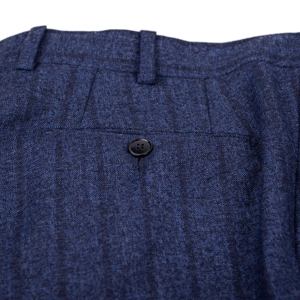 Blue Vertical Stripe 100% Wool Flannel Suit SUITS Robert Old
