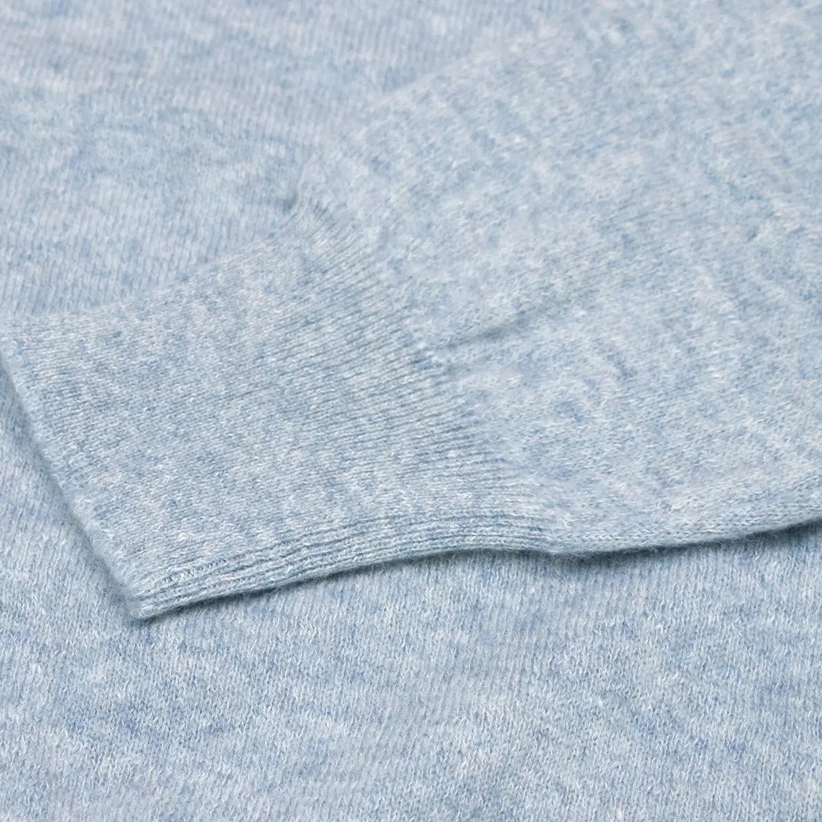 Fedeli - Sky Blue Cashmere & Linen Crewneck KNITWEAR FEDELI