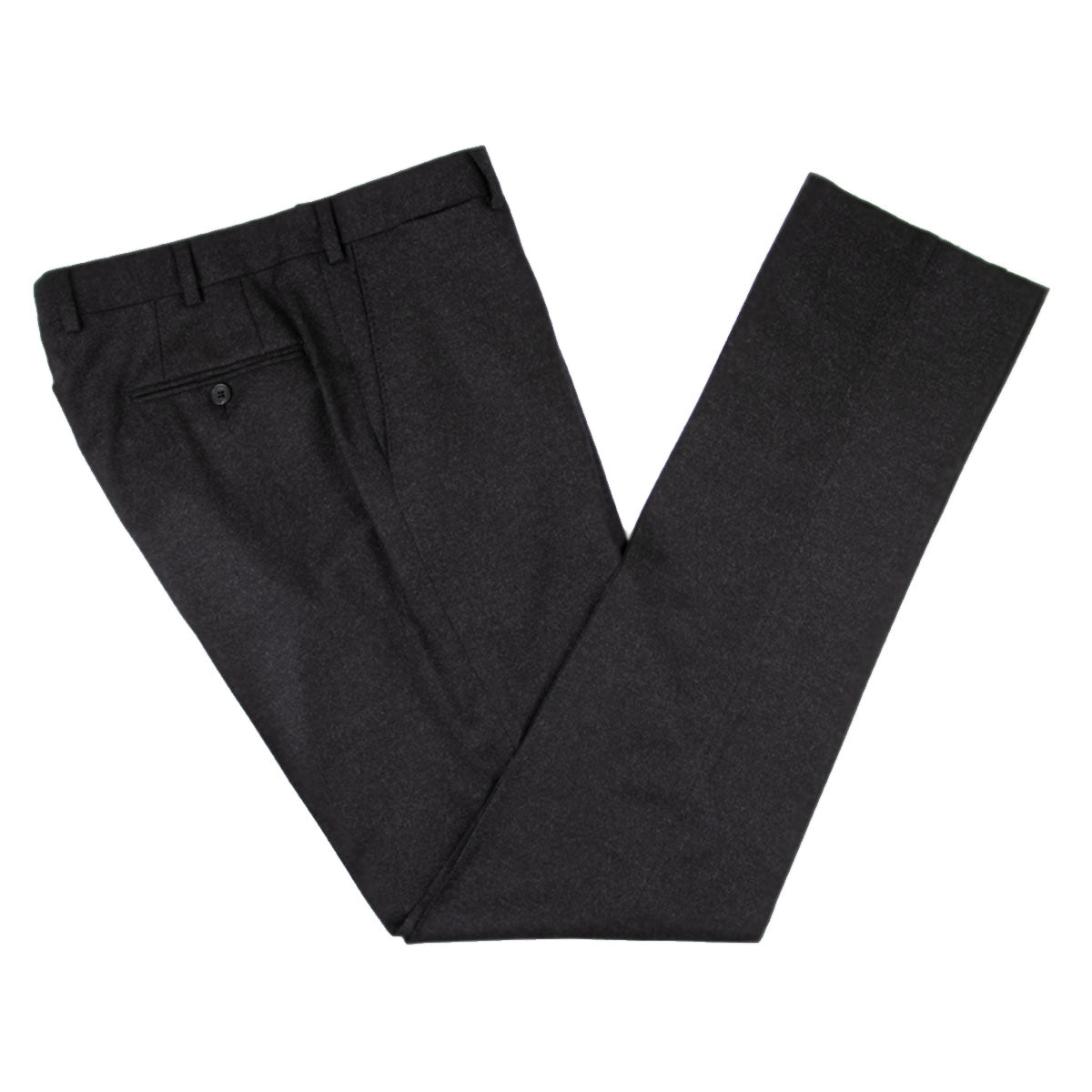 Charcoal Wool Flannel Double-Breasted Suit SUITS Robert Old