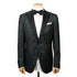 Green & Black Paisley Wool & Silk Jacquard Tuxedo Jacket JACKETS Robert Old