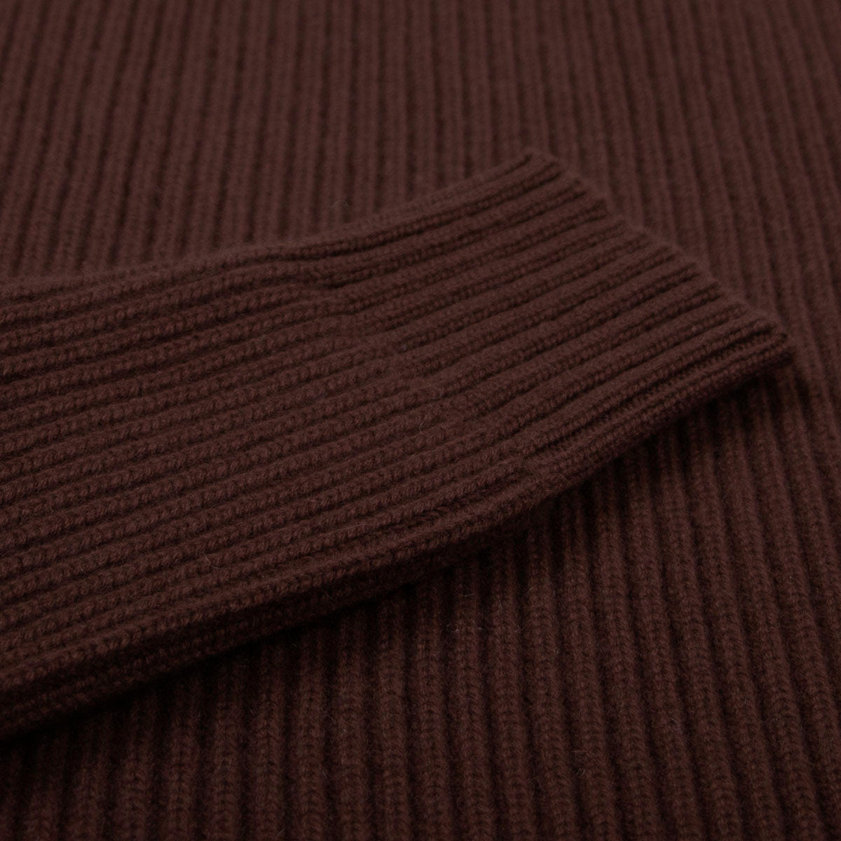 Bison Brown Altnaharra 8ply Crew Neck Cashmere Sweater CASHMERE Robert Old