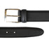Black Calf Leather Silver Buckle Belt BELTS/BRACES Robert Old