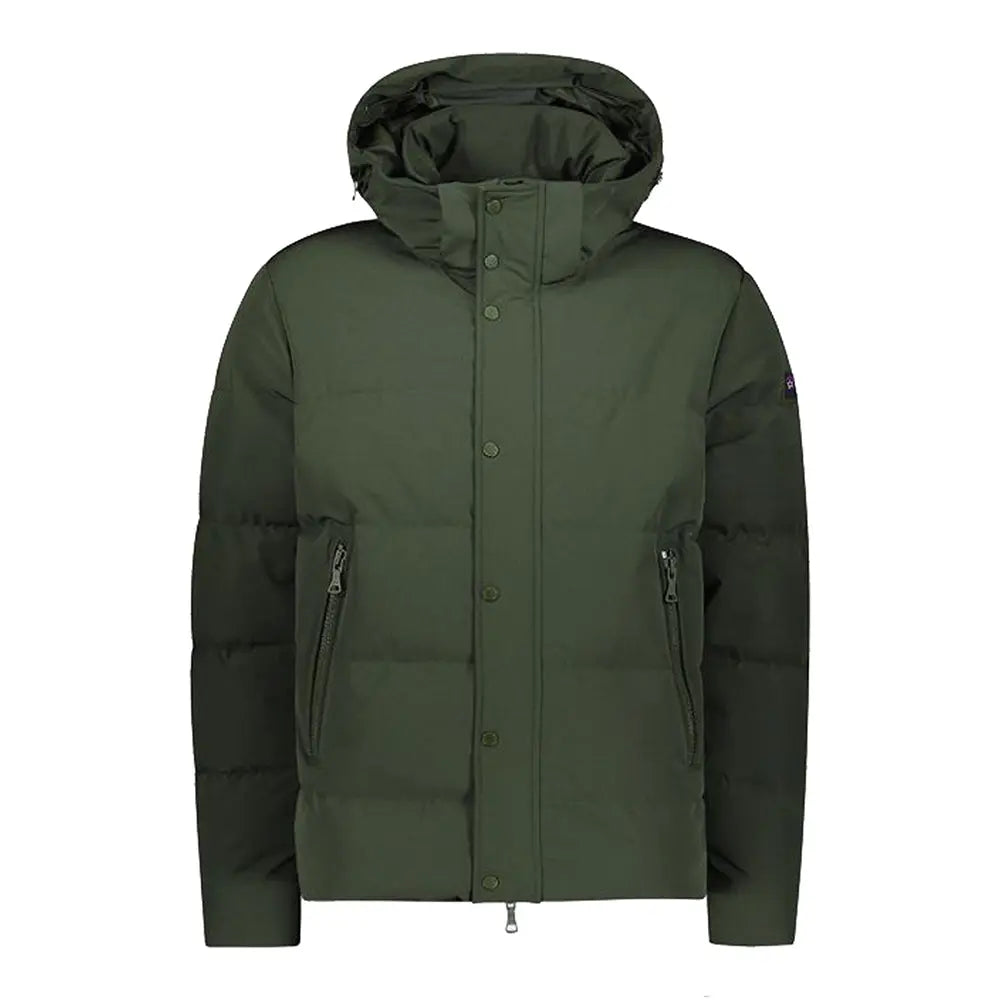 Paul & Shark - Army Green 4X4 Stretch Save the Sea Puffer Jacket BLOUSONS Paul & Shark