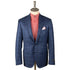 Blue Windowpane Wool, Silk, & Linen Jacket JACKETS Robert Old