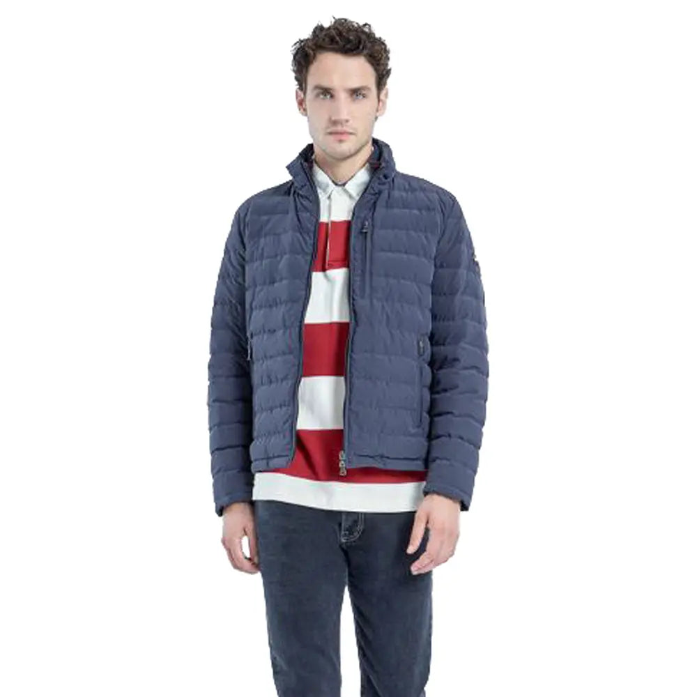 Paul & Shark - Navy High Density Save the Sea Oregon Down Jacket BLOUSONS Paul & Shark