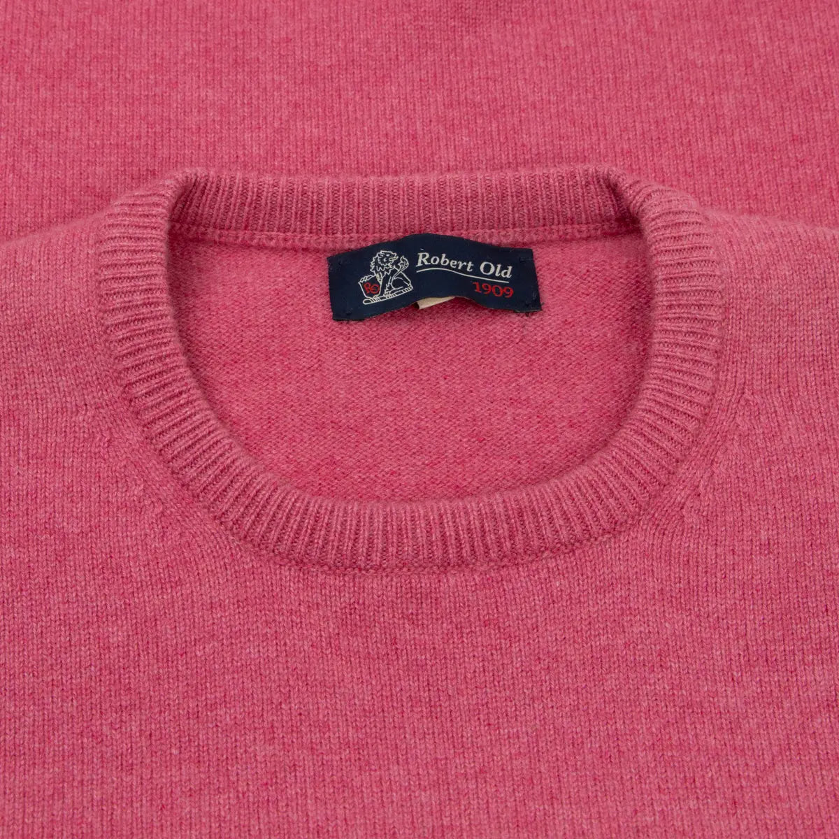 Dakar Pink Tiree 4ply Crew Neck Cashmere Sweater CASHMERE Robert Old