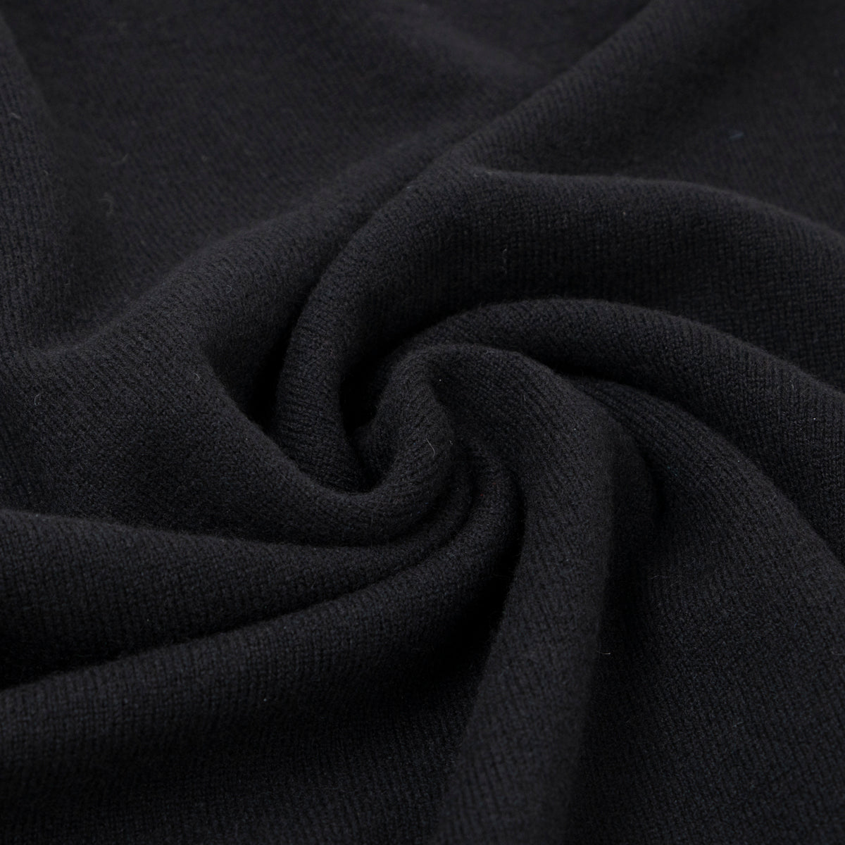 Black Highclere Cashmere Crew Neck Sweater CASHMERE Robert Old