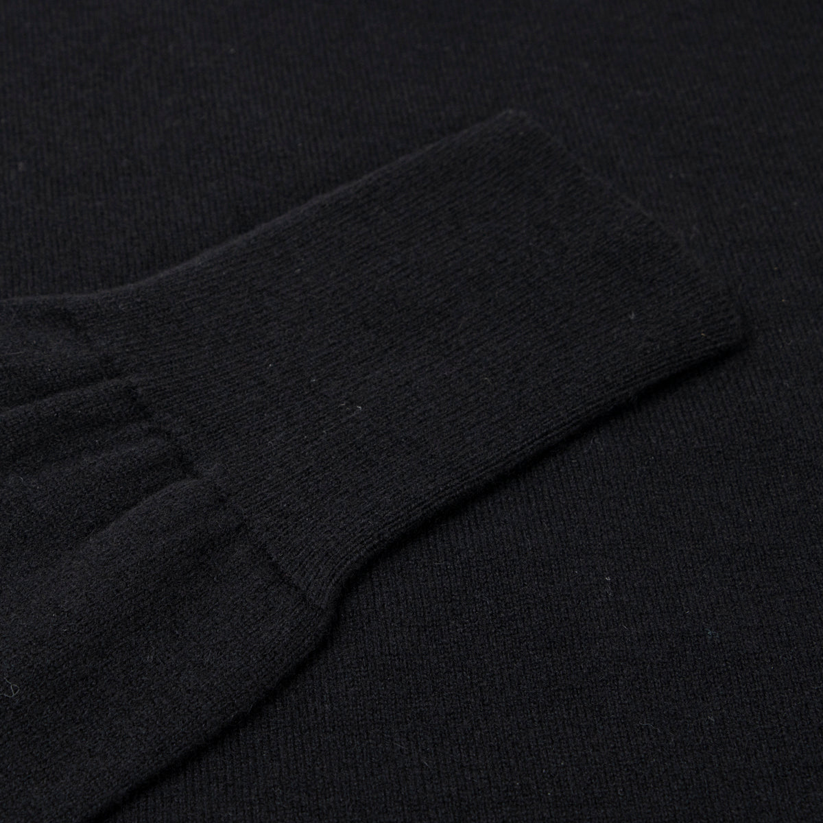 Black Highclere Cashmere Crew Neck Sweater CASHMERE Robert Old