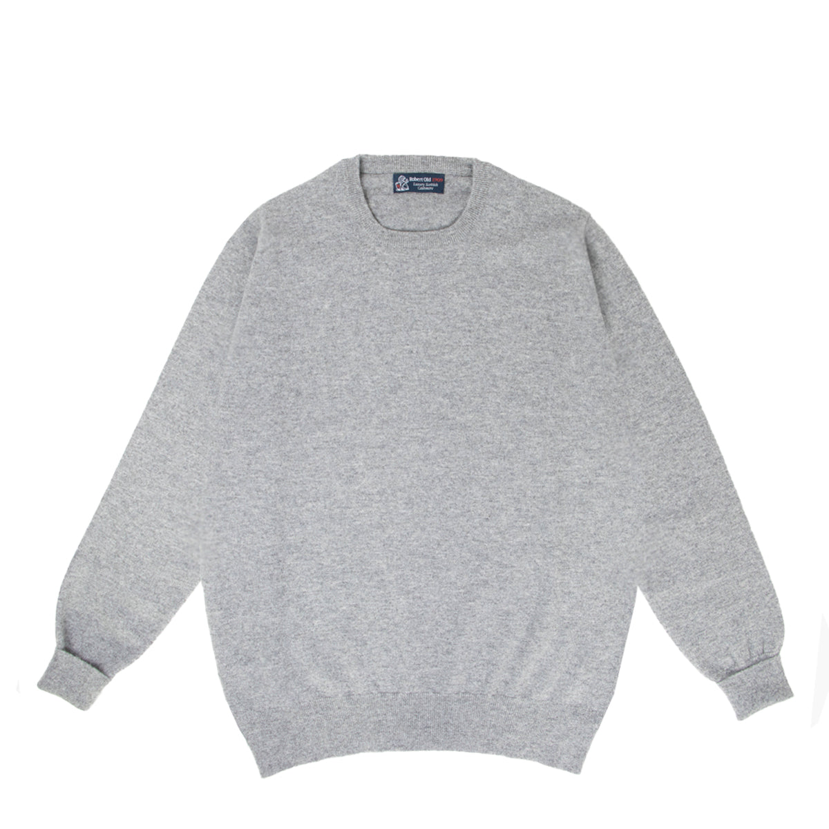 Robert Old - Flannel Highclere Cashmere Crew Neck Sweater CASHMERE Robert Old